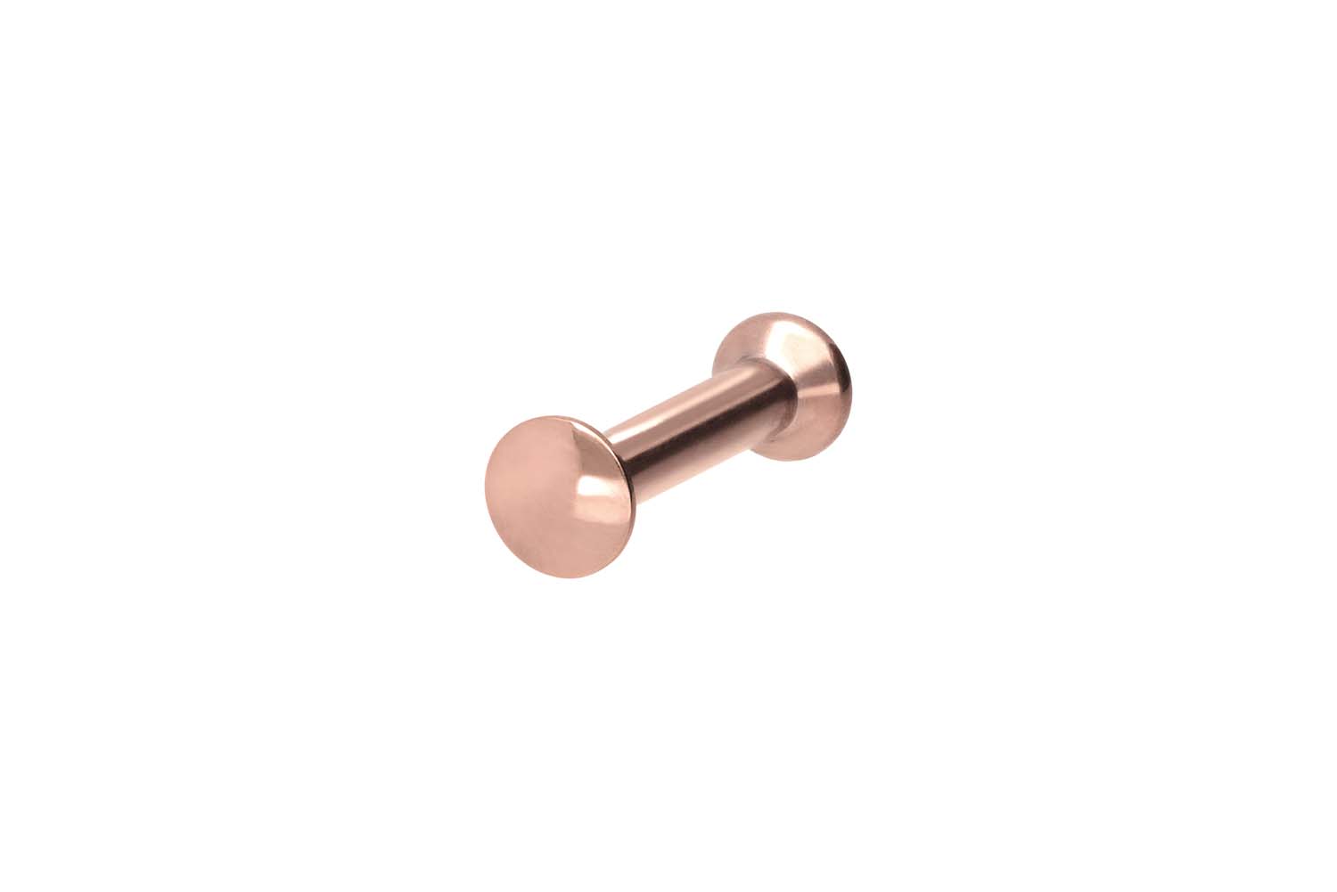 Chirurgenstahl Triple Piercing Mini Labret mit Innengewinde FLAT-DISC
